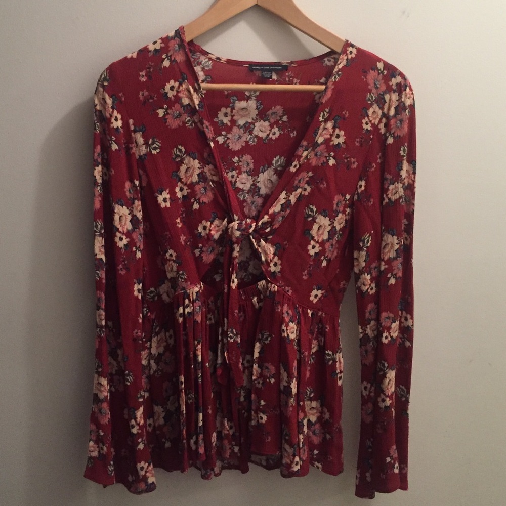 American Eagle Front Tie Top